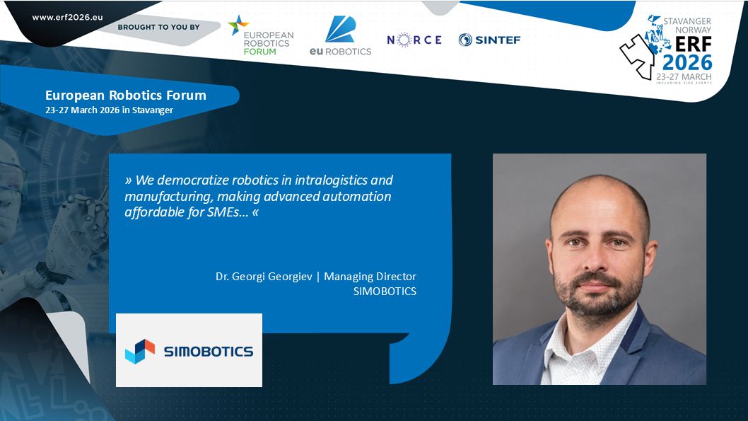 🚀 We’re excited to announce that SIMOBOTICS will be part of the European Robotics Forum in Stavanger, Norway!